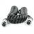 Coiled cable kit for trailer cameras