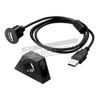 USB extension cable flush or panel mounted, 2 meters