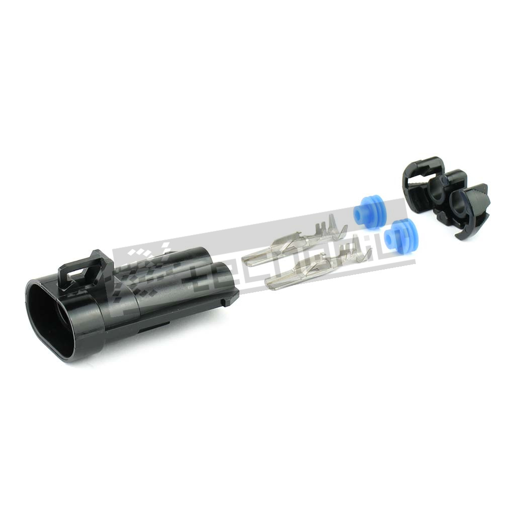 thumbnail image 2 of Metri-Pack 630 2-Conductor Connector Set Kit - 12 Gauge, With Terminals & Seals 2 of 6