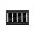 Rectangular air vent with adjustable air vanes