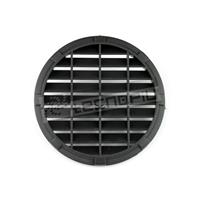 Round air vent with fixed air vanes