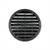 Round air vent with fixed air vanes