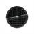 Round air vent with fixed air vanes