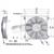 Kit sostituzione elettroventilatore assiale F46-24E8004-02S 2800.0327.00 24V