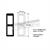 Double overlapping frame for universal switches