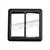 Double frame side by side for universal switches